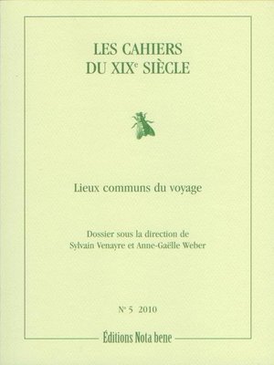 cover image of Les Cahiers du XIXe siècle, numéro 5